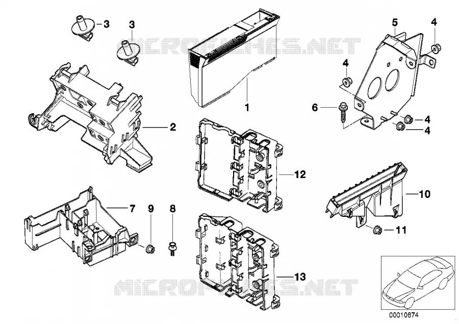 Support app.de cde de carross.et modules BMW BMW Série 5 1998 528i A 528i