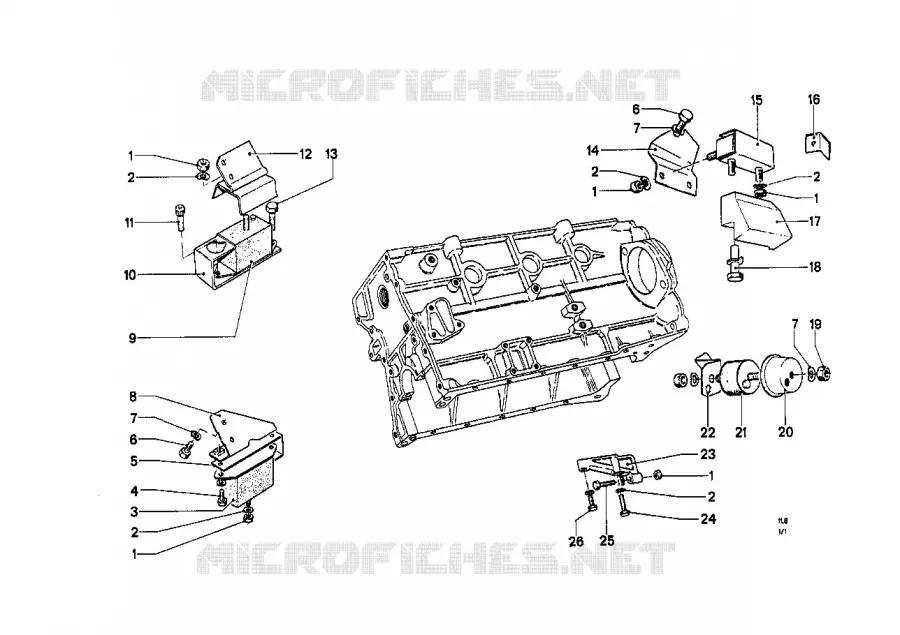 Suspension moteur BMW BMW CLASSIC 1500-2000CS 1967 2000 A 2000