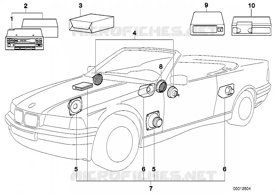Systeme-Audio avec changeur CD BMW BMW Série 3 1992 320i A 320i