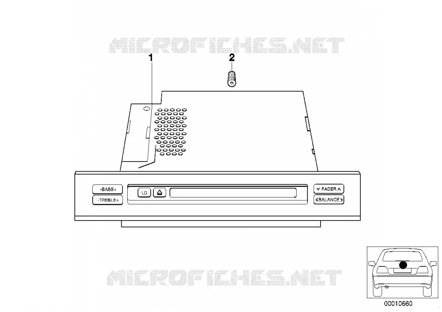 Transformat.Radio Reverse en Business CD BMW BMW Série 5 1999 525d M 525d