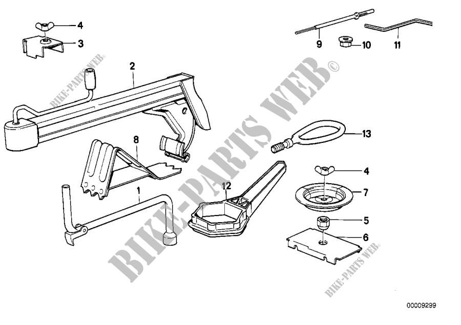 Trousse à outils/Cric pour BMW 635CSi