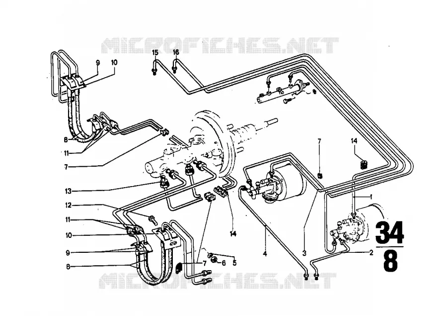 Tuyau de frein BMW BMW CLASSIC 2.5CS-3.0CSL 1972 3.0CSi A 3.0CSi