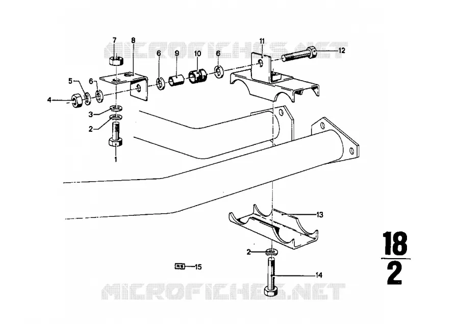 Tuyau déchappement / Silencieux BMW BMW CLASSIC 2.5CS-3.0CSL 1971 3.0CS A 3.0CS