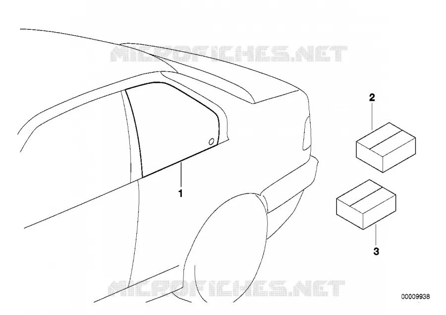Vitre de custode à commande électrique BMW BMW Série 3 1992 M3 M M3
