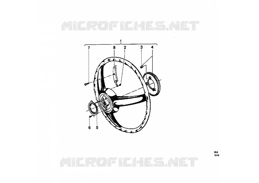 Volant de direction BMW BMW CLASSIC 1500-2000CS 1970 1800 M 1800