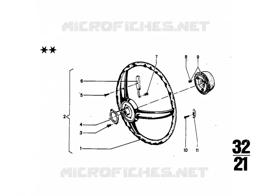 Volant de direction BMW BMW CLASSIC 2.5CS-3.0CSL 1971 3.0CS A 3.0CS