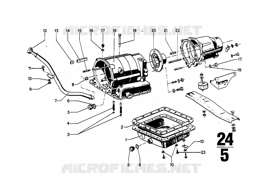 ZF 3hp20 pieces du carter BMW BMW CLASSIC 2.5CS-3.0CSL 1974 2.5CS M 2.5CS