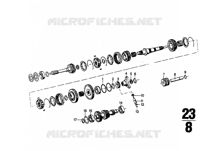 ZF s5-16 jeu de roue, pieces detachees BMW BMW CLASSIC 2.5CS-3.0CSL 1973 3.0CS M 3.0CS