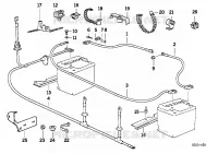Câble de batterie pour BMW 850CSi