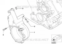 Carter moteur, support dalternateur pour BMW 740d