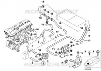 Circulation deau du chauffage independ pour BMW 730d