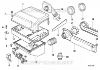 E box ventilation pour BMW 850CSi