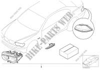 Kit de montage clignotants blancs pour BMW 740d