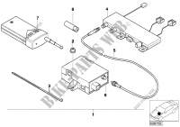 Kit de montage telecde chauffage auxil. pour BMW 725tds