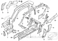Pièces de carcasse latérale pour BMW Z3 M3.2