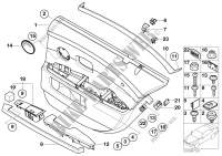 Revêt.de porte arr,airbag latéral/longue pour BMW 735Li