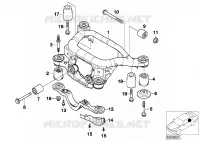 Support de lessieu arriere pour BMW 330Cd