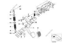 Support pédalier/pédale dembrayage pour BMW 730iL