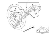 Volant sport M airbag smart multifonct. pour BMW 740iL