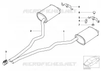 Système déchappement arrière pour BMW 730d