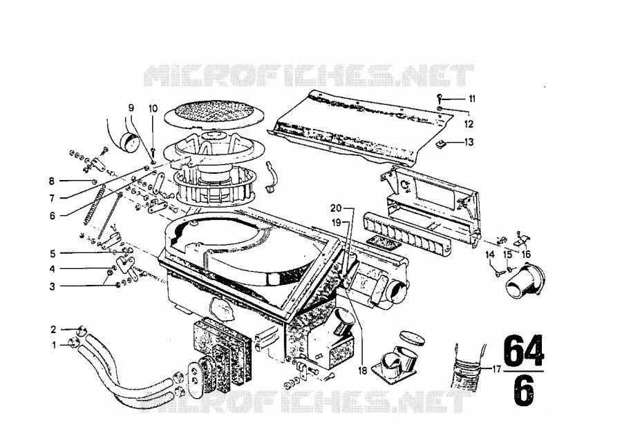 Actionnement chauffage/cable bowden BMW BMW CLASSIC 2500-3.3Li 1975 2.8L A 2.8L
