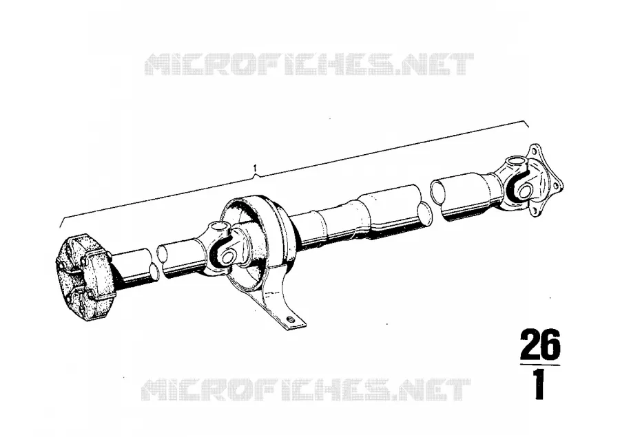 Arbre de transmission complet BMW BMW CLASSIC 2500-3.3Li 1973 3.3L A 3.3L