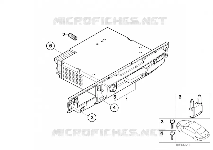 Audio system controller CC BMW BMW Série 7 2000 745Li A 745Li