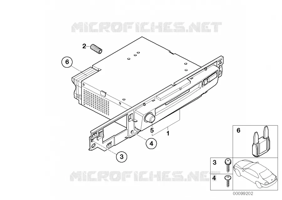 Audio system controller MD BMW BMW Série 7 2001 745Li A 745Li