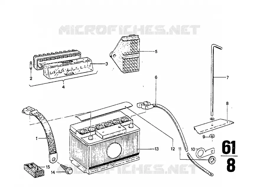 Batterie BMW BMW CLASSIC 2500-3.3Li 1973 3.0Si M 3.0Si