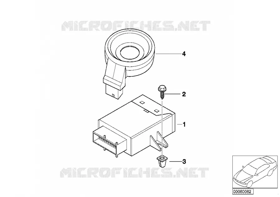 Boitier de cde EWS/module/support BMW BMW X3 2003 X3 2.0i N X3 2.0i