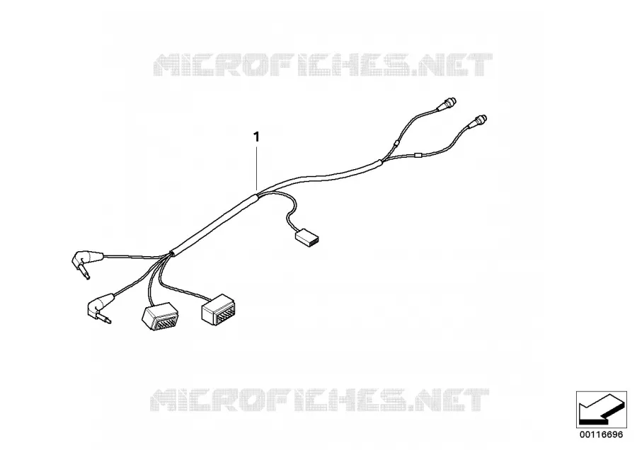 Câble Individual  DVD BMW BMW Série 7 2002 730Li A 730Li