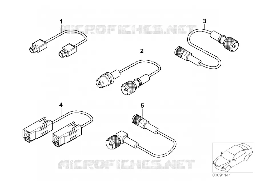 Câble dantenne, téléphone BMW BMW Série 3 2000 M3 N M3