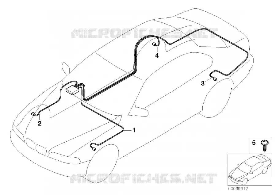 Câble de réparation RDC BMW BMW Série 7 2005 760Li A 760Li