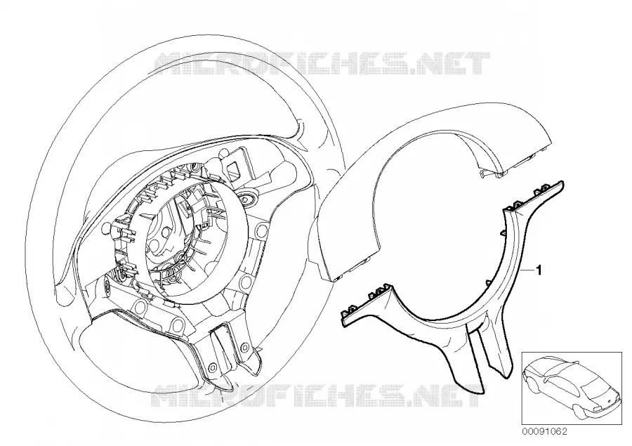 Cache décor Individual cuir opt 255 BMW BMW Série 3 2003 330Cd N 330Cd