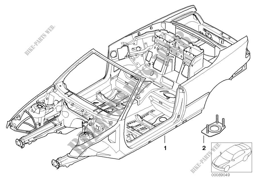Caisse de carrosserie pour BMW 325Ci