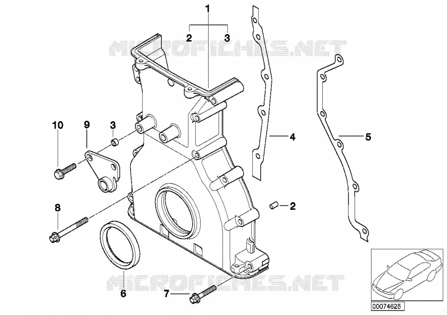 Carter de distribution BMW BMW Z4 2006 Z4 M3.2 N Z4 M3.2