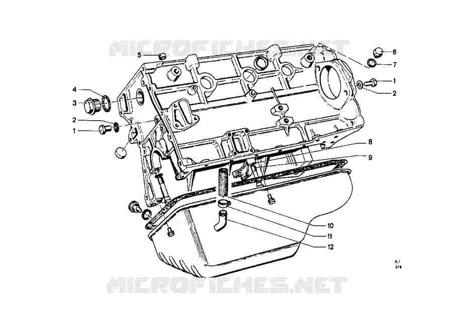Carter-moteur BMW BMW CLASSIC 1500-2000CS 1967 2000C M 2000C
