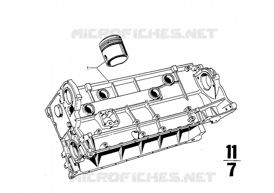 Carter-moteur BMW BMW CLASSIC 2500-3.3Li 1969 2500 A 2500