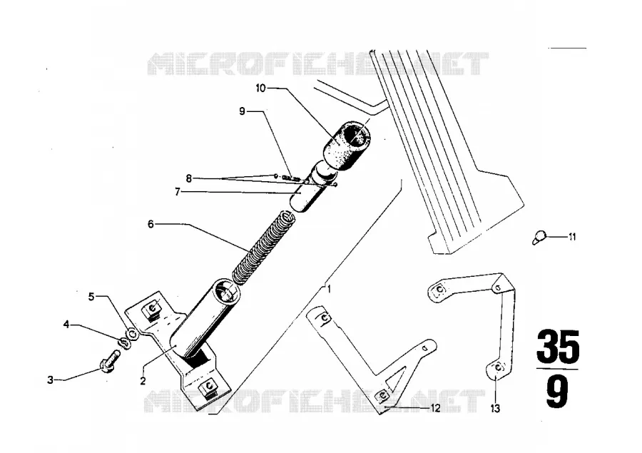 Cde daccelerateur - butee BMW BMW CLASSIC 2500-3.3Li 1971 2500 A 2500
