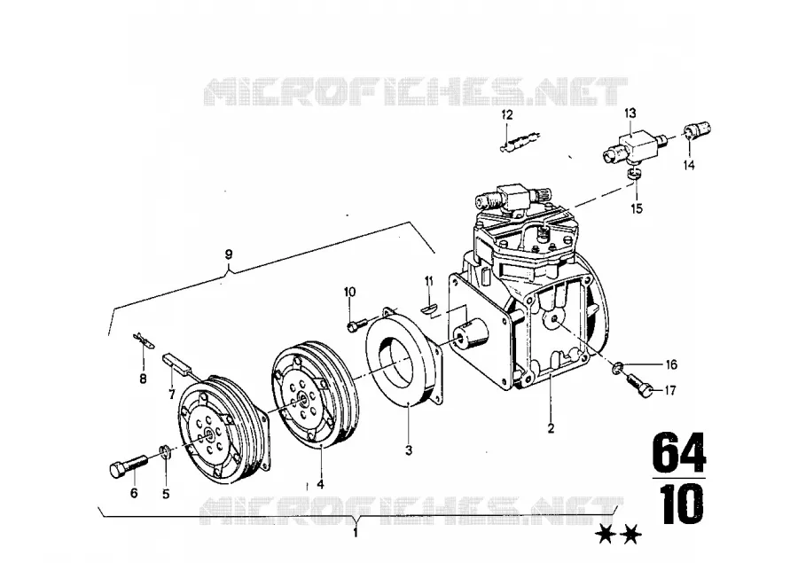 Climatiseur BMW BMW CLASSIC 2500-3.3Li 1969 2800 A 2800