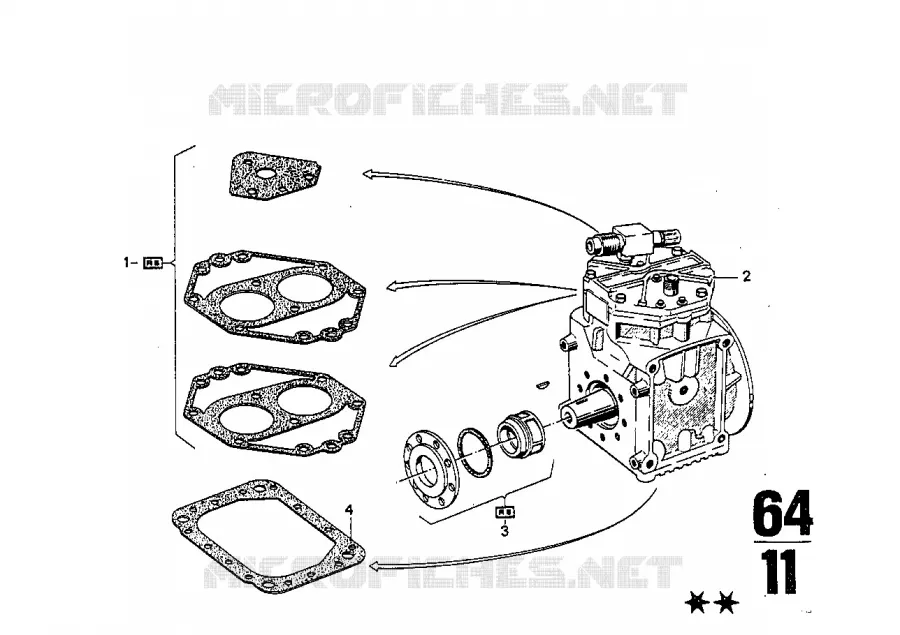 Climatiseur BMW BMW CLASSIC 2500-3.3Li 1969 2800 A 2800