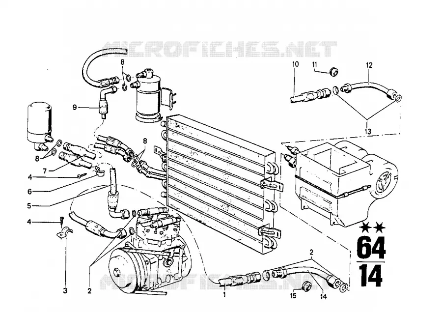 Climatiseur BMW BMW CLASSIC 2500-3.3Li 1971 3.0S A 3.0S