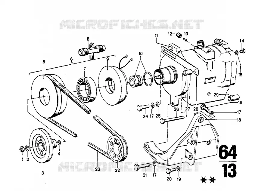 Climatiseur BMW BMW CLASSIC 2500-3.3Li 1975 2.8L A 2.8L