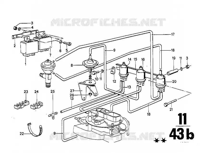 Commande à dépression BMW BMW CLASSIC 2500-3.3Li 1973 2500 A 2500