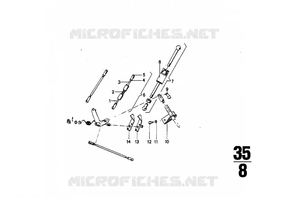Commande daccélérateur BMW BMW CLASSIC 2500-3.3Li 1969 2800 M 2800