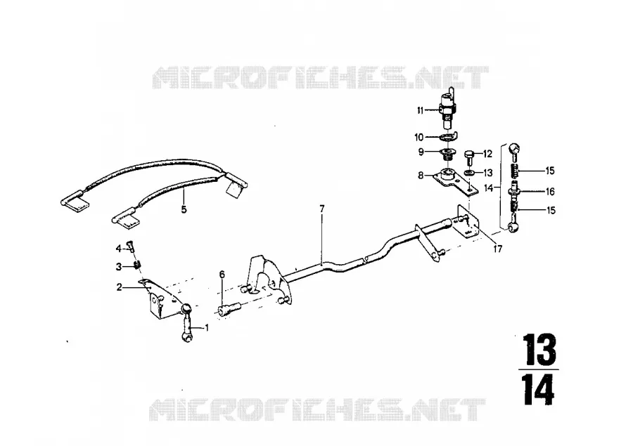 Commande de carburateur BMW BMW CLASSIC 2500-3.3Li 1973 3.3L A 3.3L