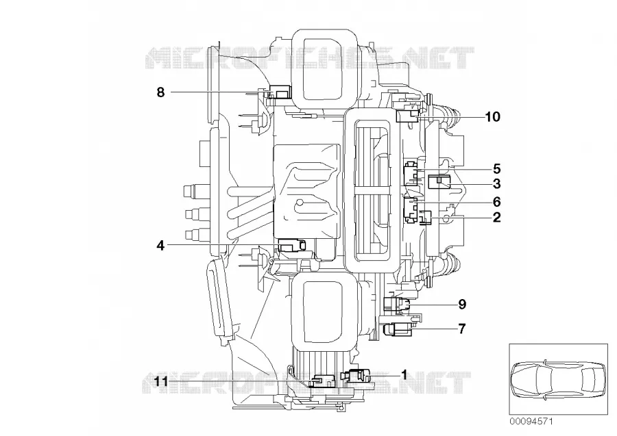 Commande electr.climatiseur automatique BMW BMW Série 7 2001 735Li A 735Li