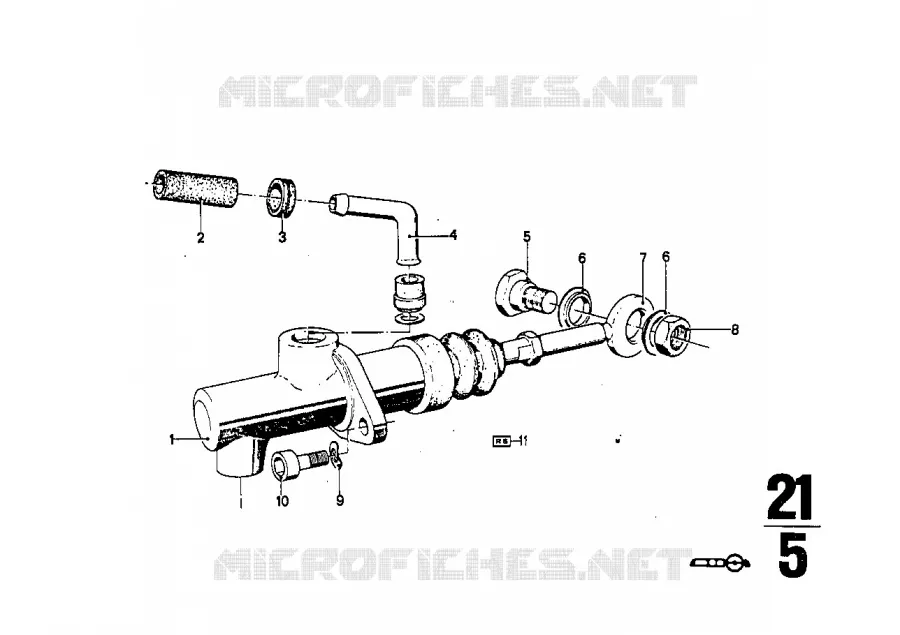 Cylindre émetteur BMW BMW CLASSIC 2500-3.3Li 1973 2500 A 2500