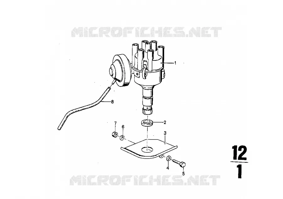Distributeur BMW BMW CLASSIC 2500-3.3Li 1973 2500 A 2500