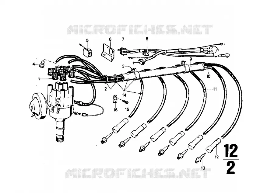 Distributeur BMW BMW CLASSIC 2500-3.3Li 1973 2500 A 2500
